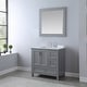 preview thumbnail 103 of 110, Altair Isla Single Bathroom Vanity Set and Aosta White Countertop with Mirror