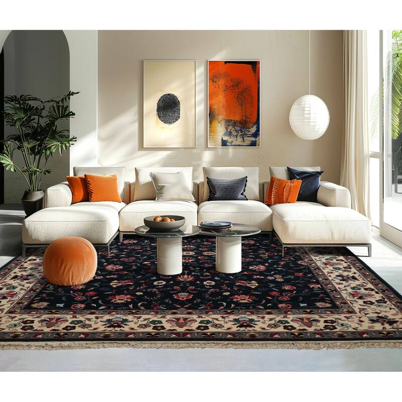 8'2''x10'5'' Hand Knotted Wool Persian 300 KPSI Pande Cameron Area Rug - 8' 2'' x 10' 5'' - 8' 2'' x 10' 5''