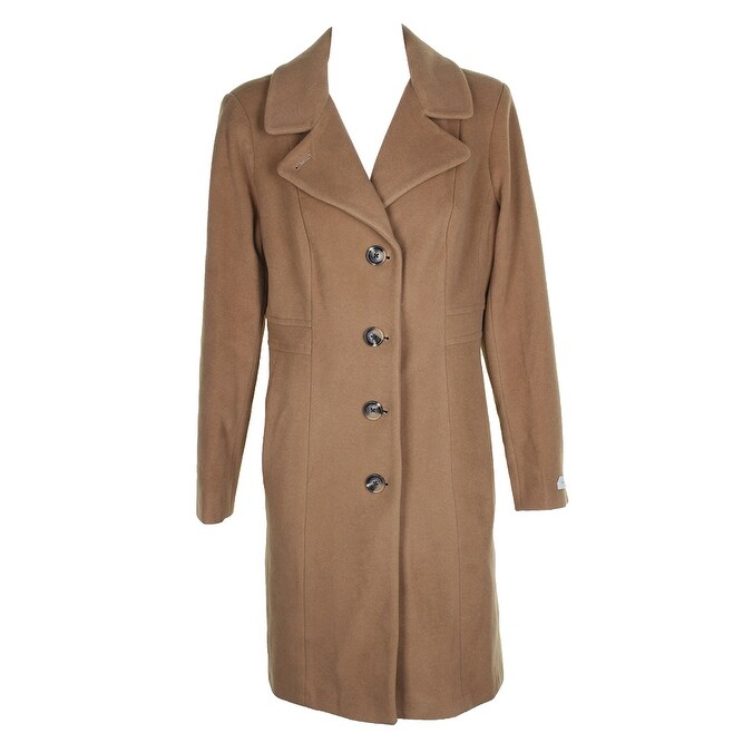 anne klein camel coat