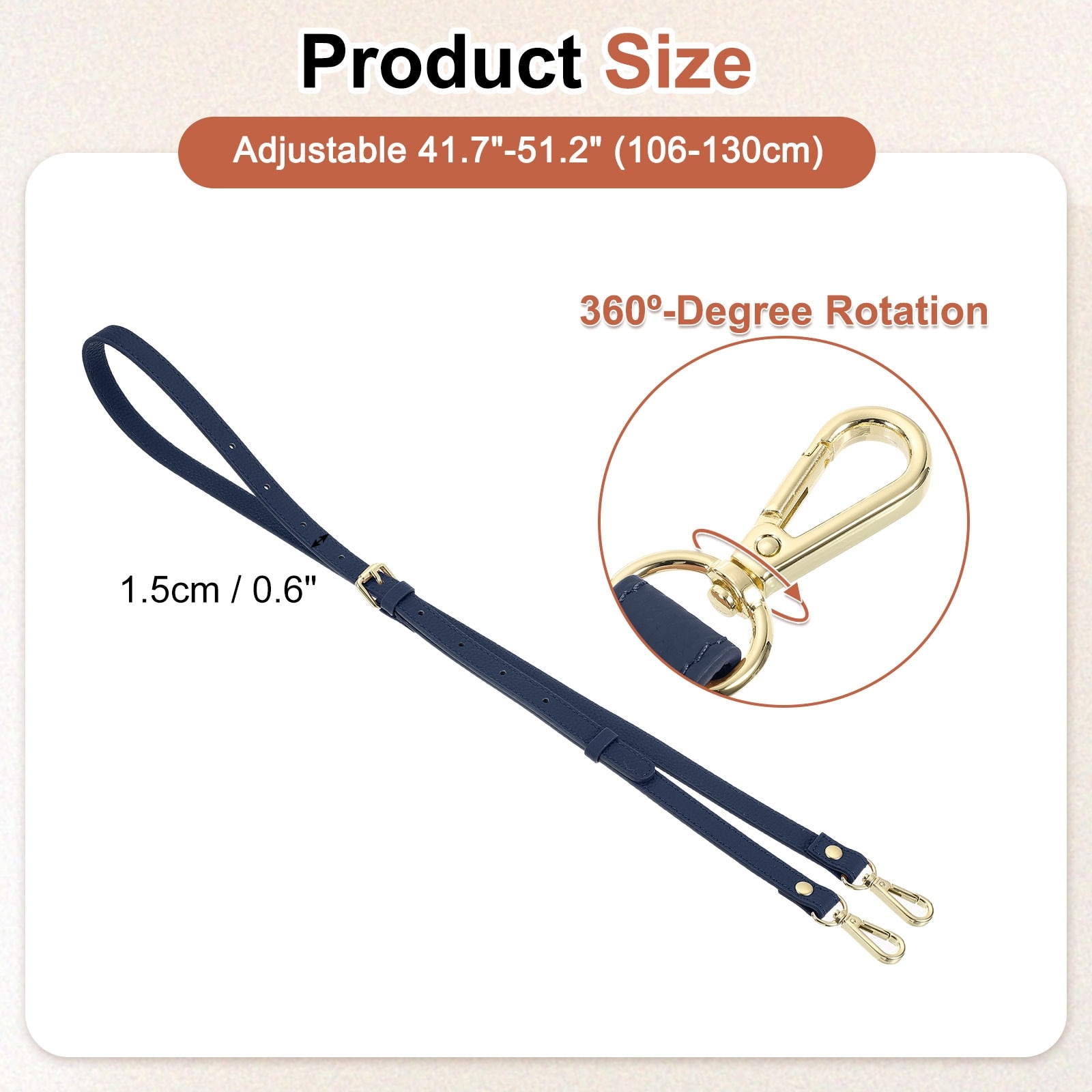 Genuine Leather Purse Strap, Adjustable Crossbody Replacement Straps