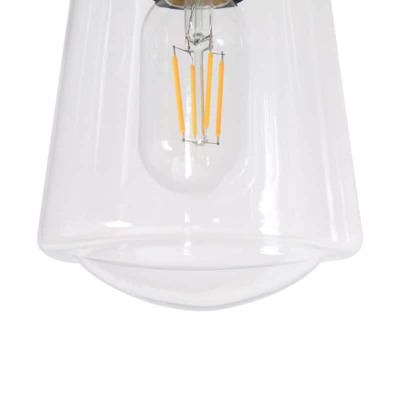 Cozia Modern 5-light Linear Chandelier Black Gold Kitchen Island Bar Lighting Fixtures