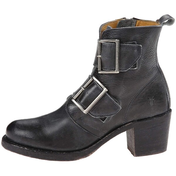 frye sabrina double buckle