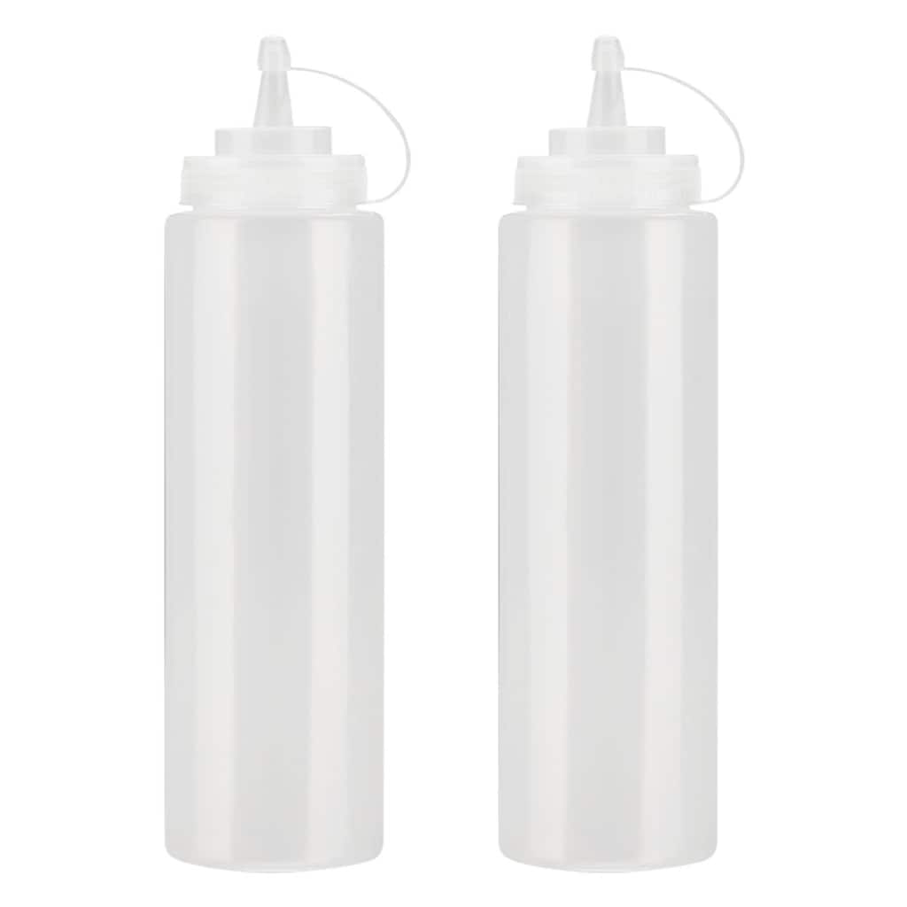 Squeeze Bottle Vinegar Ketchup Condiment Dispenser 24oz 2pcs - 720ml/24oz