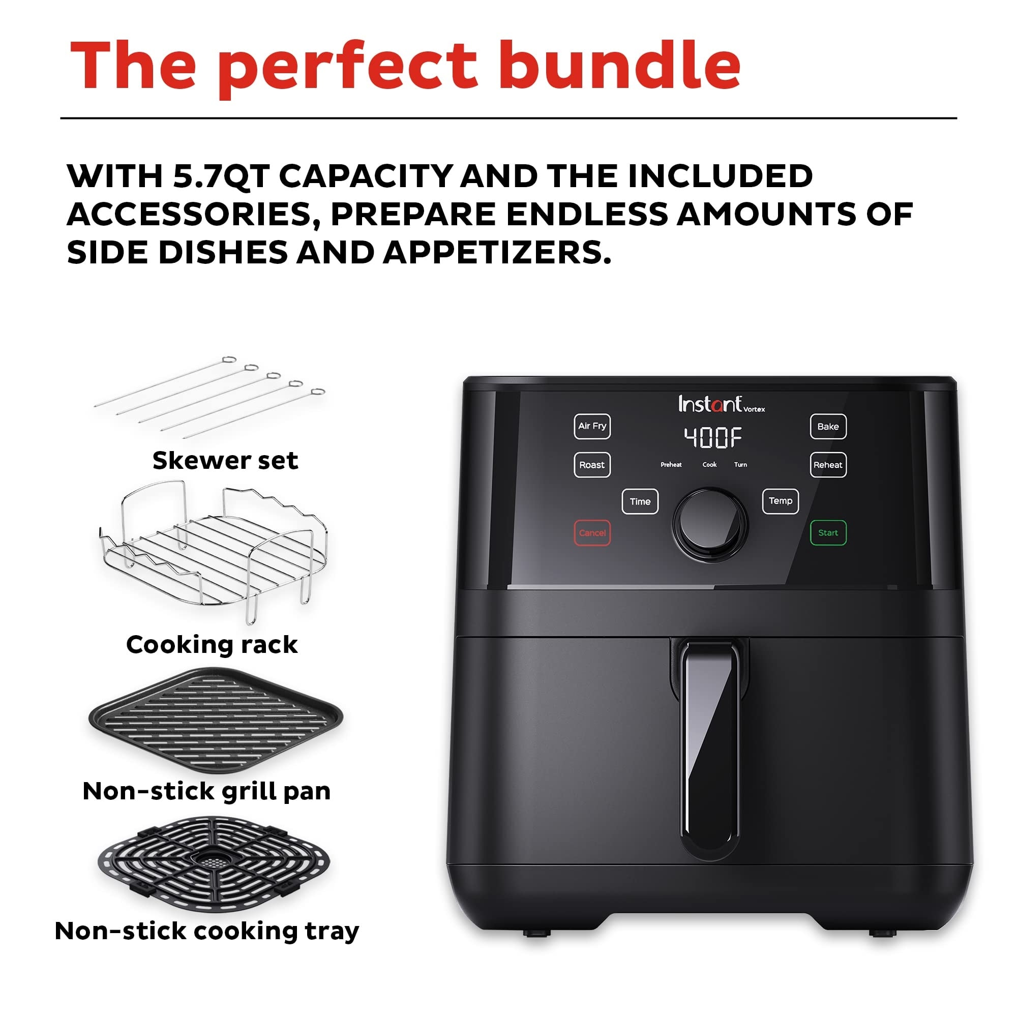 8.5qt Air Fryer Oven Combo, Customizable Smart Cooking Programs, Digital  Touchscreen, Nonstick and Dishwasher-Safe Basket - China Air Fryer and Air  Fryer Oven price