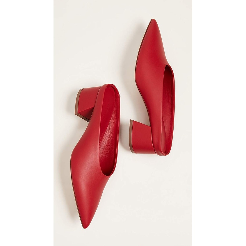 vince red mules