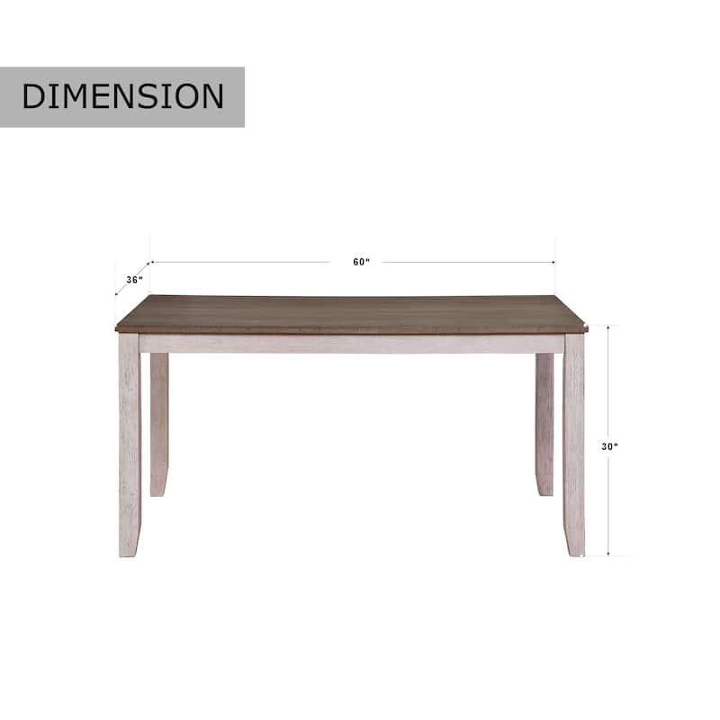 Samuel 2-tone Rectangular Dining Table