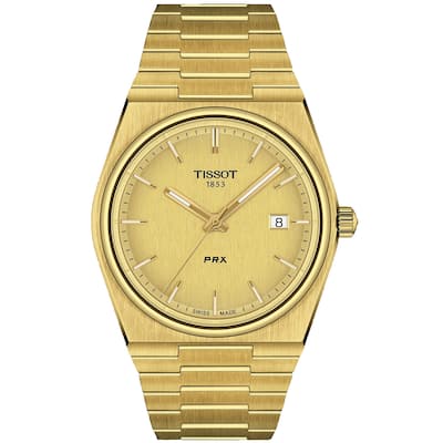 Tissot Men's PRX Gold Dial Watch - T1374103302100 - 6 (36)