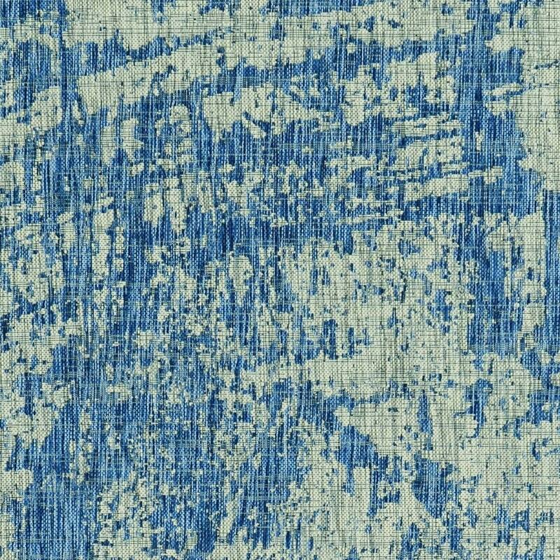 HomeRoots Abstract Contemporary Rectangle Outdoor Rug