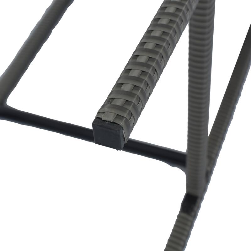 5-pieces Outdoor Patio Wicker Bar Set