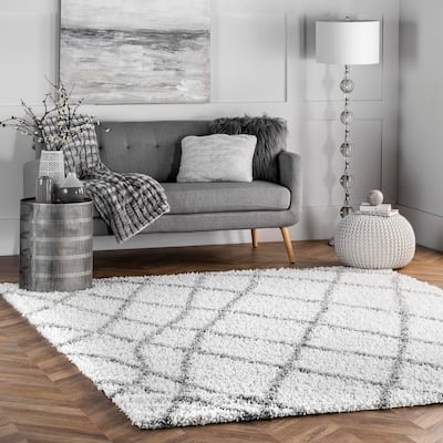 Nuloom Alexa Moroccan Trellis Shag Area Rug
