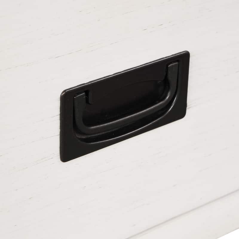 36'' Vintage Entryway Table with 4 Drawers and 1 Storage Shelf