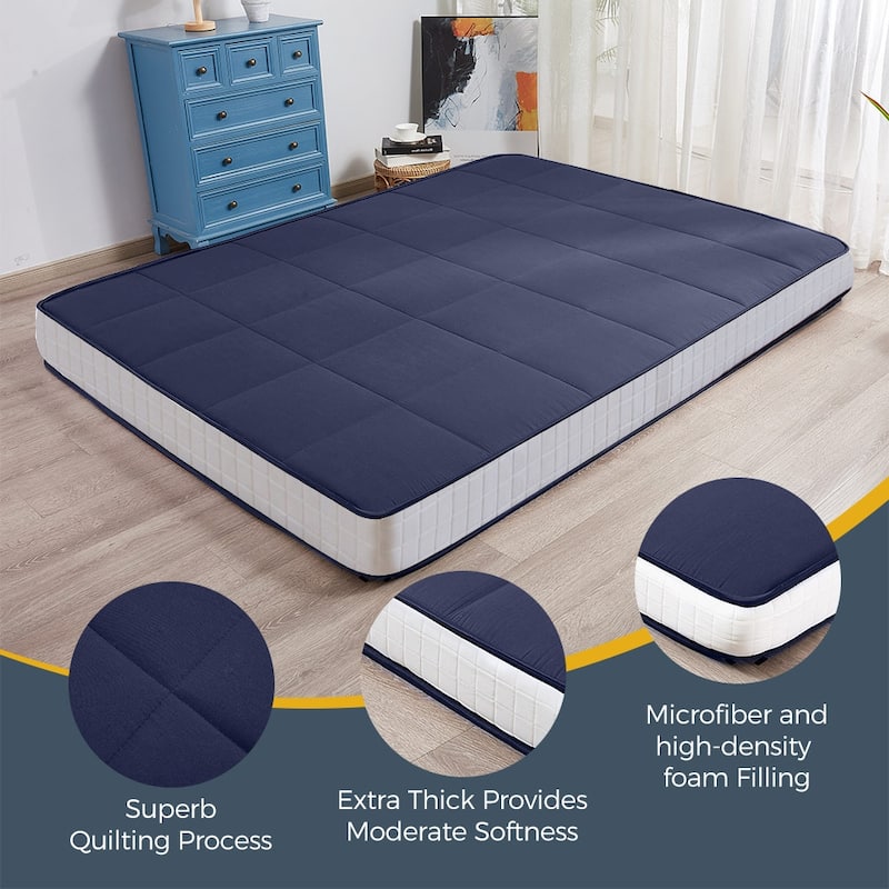 6-IN Thick Floor Futon Mattress,Topper Mattress Pad