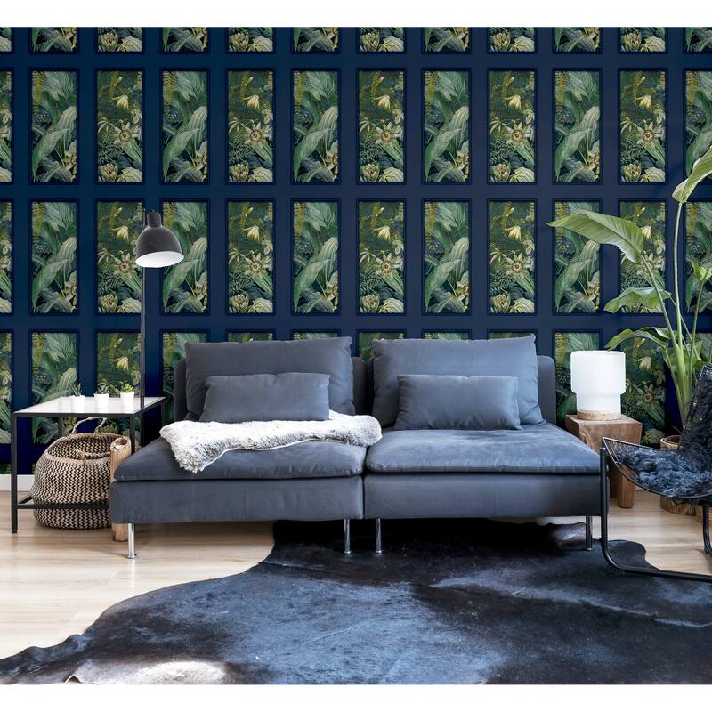 Arthouse Wendell Navy Wild Vibes Wallpaper