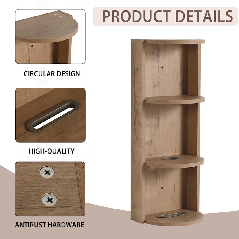 Space-Saving Bathroom Wall-Mounted Storage Rack with Versatile Design
