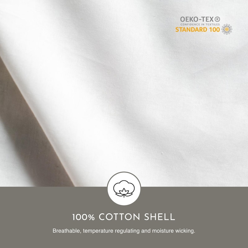 Highland Feather 950 Loft Polish White Goose Down Duvet/Comforter 700TC Casing with Corner Ties