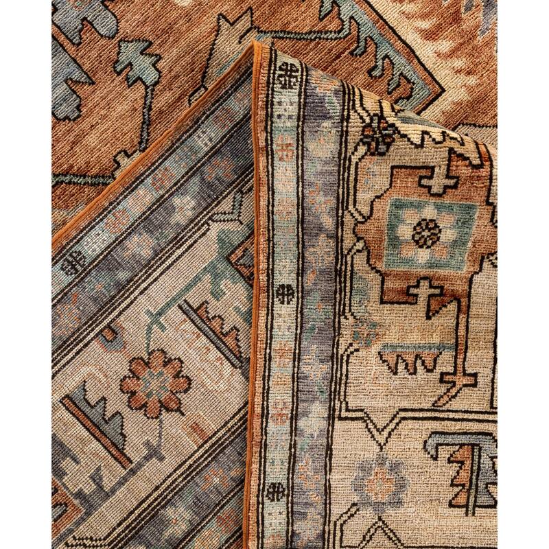Serapi One-of-a-Kind Hand-Knotted Area Rug - Orange - 9' 11" x 13' 9"