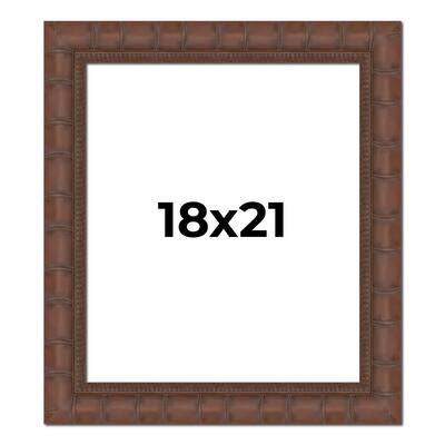 18x21 Frame Pewter Solid Wood Picture Frame Width 1.625 Inches | Interior Frame Depth 0.6875 Inches