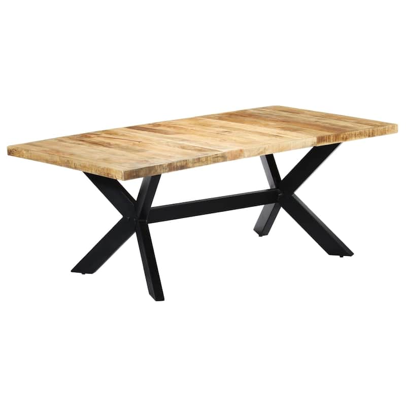 vidaXL Dining Table 78.7"x39.4"x29.5" Solid Mango Wood - Brown