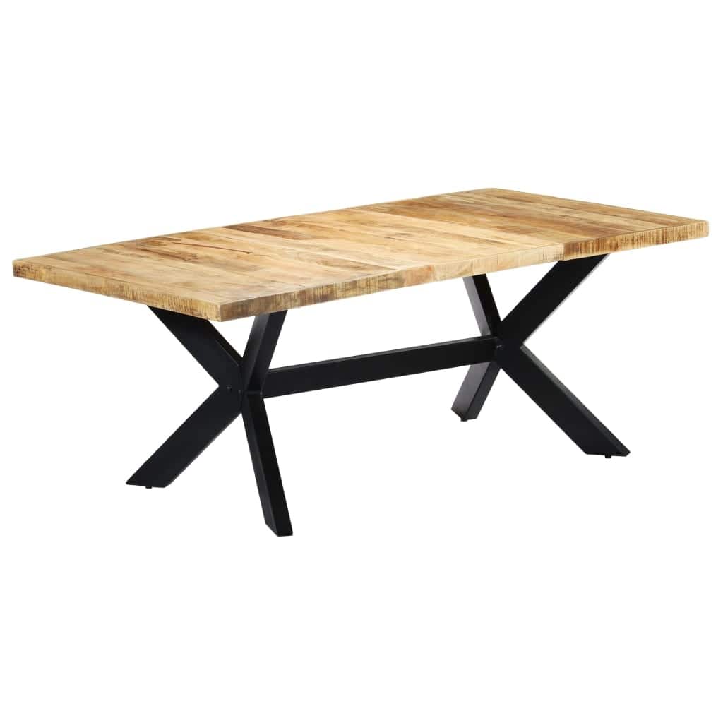 vidaXL Dining Table 78.7"x39.4"x29.5" Solid Mango Wood - Brown