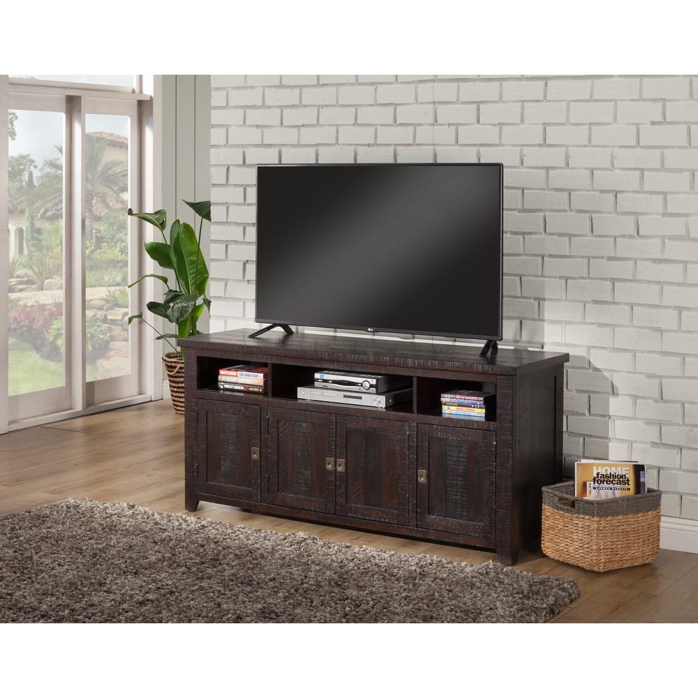 Nantucket 65-Inch Wide Solid Wood TV Stand with Storage