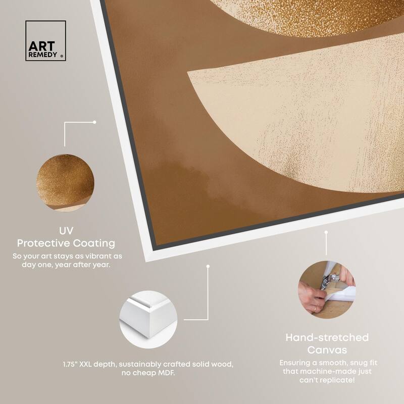 Golden Crescents I Canvas by Art Remedy