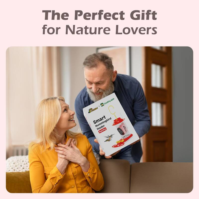 Smart Hummingbird Feeder with Camera Solar Powered