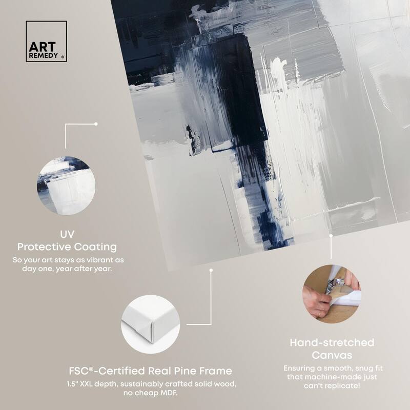 Porcelain Blue on White II Canvas by Art Remedy, Gallery Wrapped