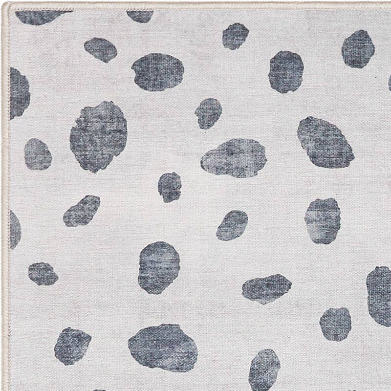 Well Woven Kids Rugs Animal Dots Modern Machine Washable Area Rug - Ivory Black - 6' x 9'