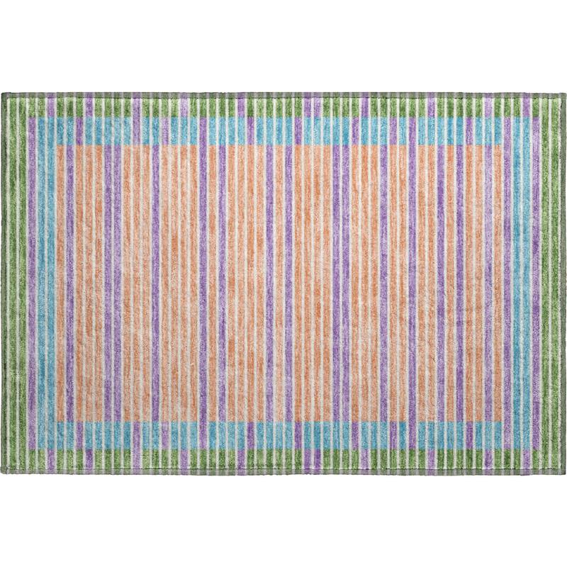 Premium Washable Super Soft Border Geo Mayfield Rug