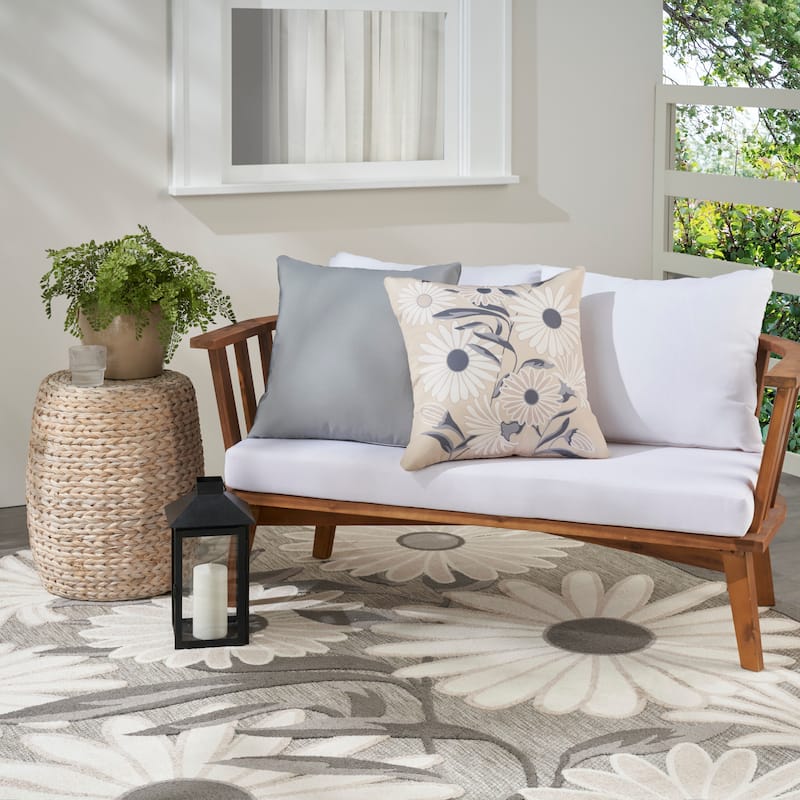 Mina Victory Aloha Floral Throw Pillow