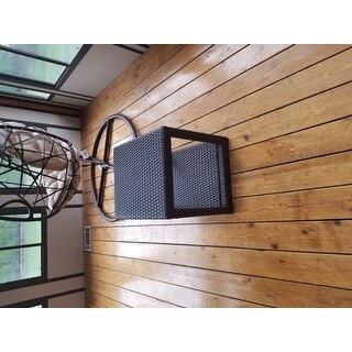Boracay Outdoor Square Wicker Accent Table by Christopher Knight Home