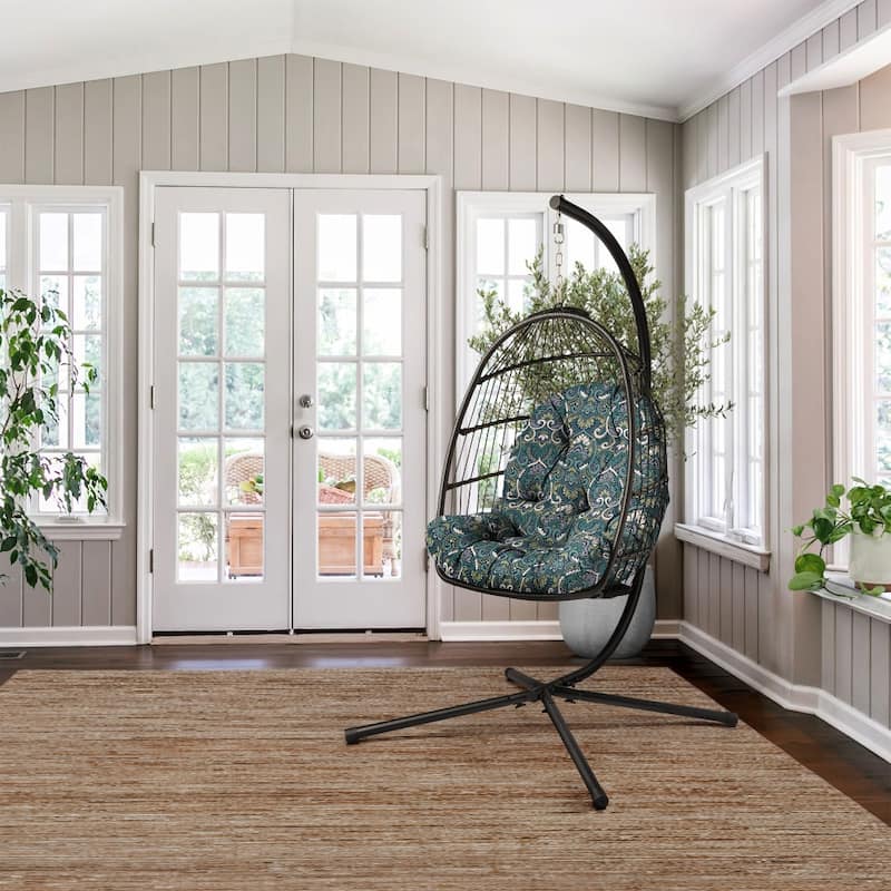 ARDEN Plush Indoor / Outdoor Egg Chair Cushion, 34 x 49