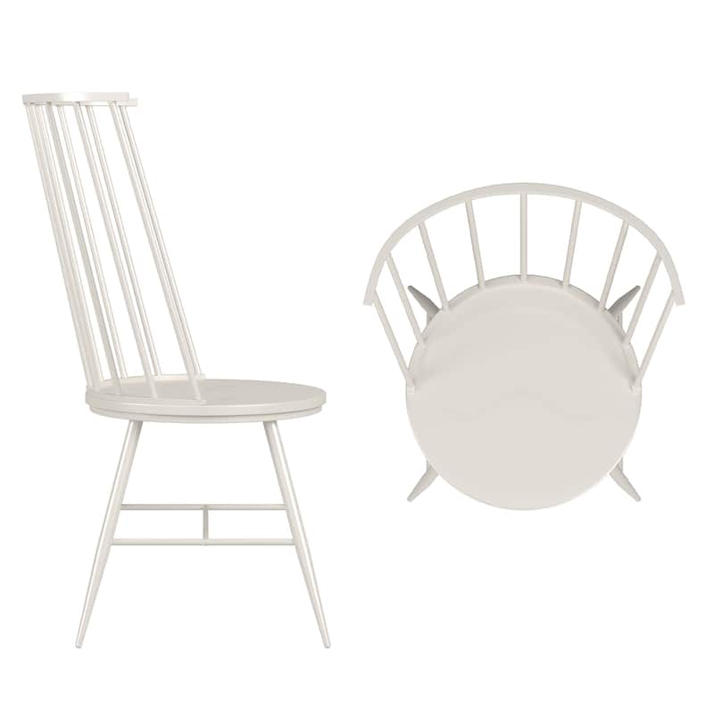 Krumlov High Back Windsor Classic Dining Chairs (Set of 2)