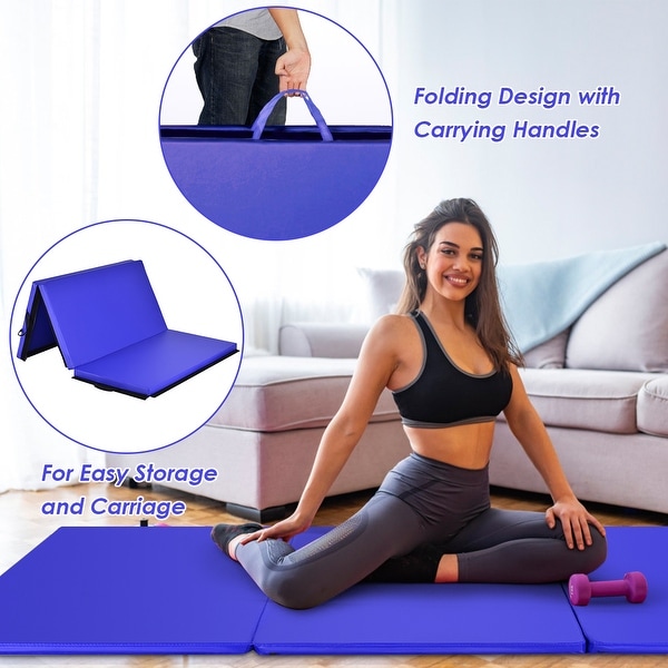 thick folding exercise mat