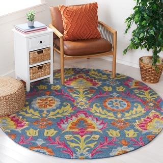SAFAVIEH Handmade Suzani Luule Boho Tribal Wool Rug