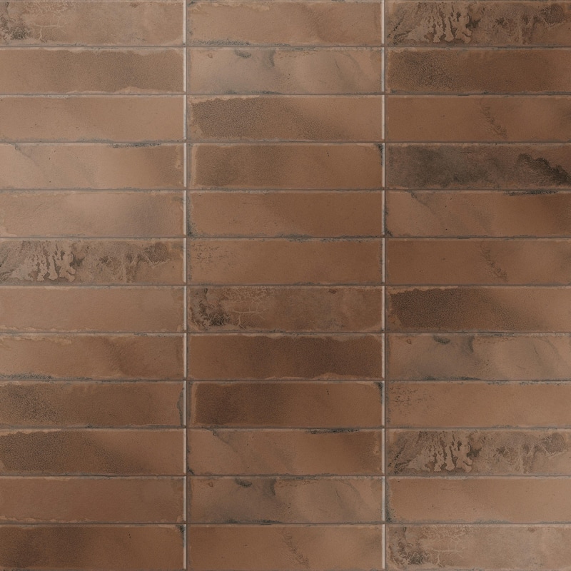 Merola Tile Luca Amber 3-1/8" x 12-3/8" Ceramic Wall Tile