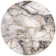 preview thumbnail 45 of 92, SAFAVIEH Craft Margaretha Modern Abstract Marble Pattern Rug 11' x 11' Round - Grey/Gold