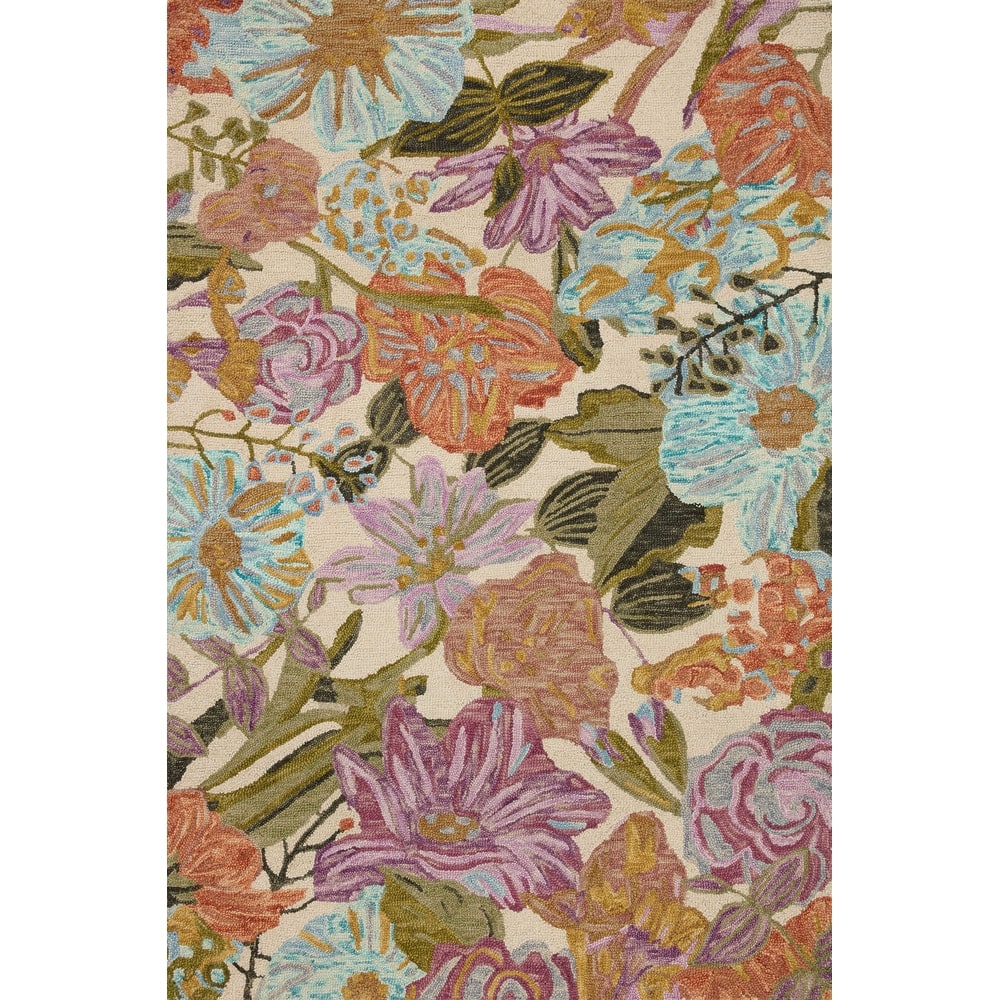 Alexander Home Evelyn Floral Bouquet Area Rug