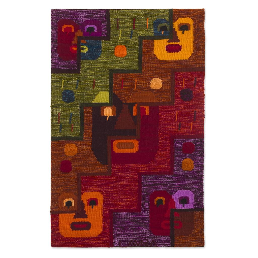 Novica Handmade Stairway Of Time Blend Tapestry