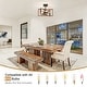 preview thumbnail 27 of 61, Zjvaive 3-Light Rectangular Semi Flush Mount Ceiling Light Farmhouse Metal Cage Light Fixture