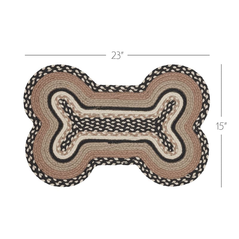 Sawyer Mill Charcoal Creme Indoor/Outdoor Medium Bone Rug 15x23 - 3'6"
