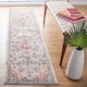 SAFAVIEH Madison Diederike Boho Medallion Distressed Rug - 16' Runner - Beige/Orange