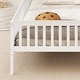 preview thumbnail 19 of 20, Twin Montessori Bed for Kids with House-Style Headboard and Storage Shelf
