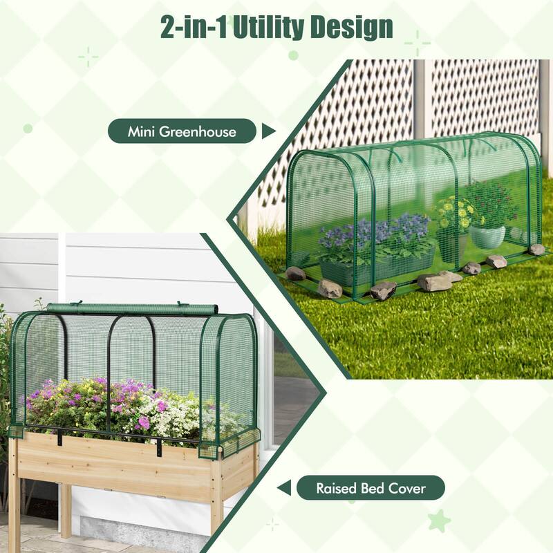 Costway Portable Mini Greenhouse 47" x 22" x 24" Outdoor Indoor Tunnel - See Details
