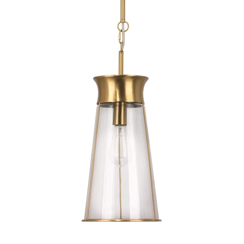 Jamie Young Nara 1-Light Pendant, Antique Brass - 60 Max Wattage; 120 Volts