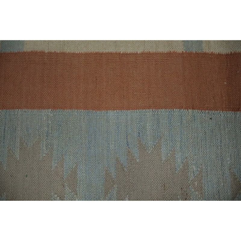 Hand Woven Oriental 100% Wool Carpet Southwestern Tribal Multi-Colored Kilim Area Rug - 10' 0'' X 7' 11''