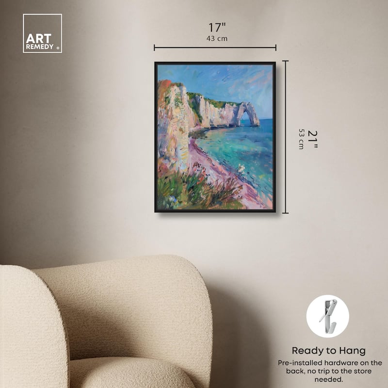 Cliffs of Etretat Canvas by Art Remedy