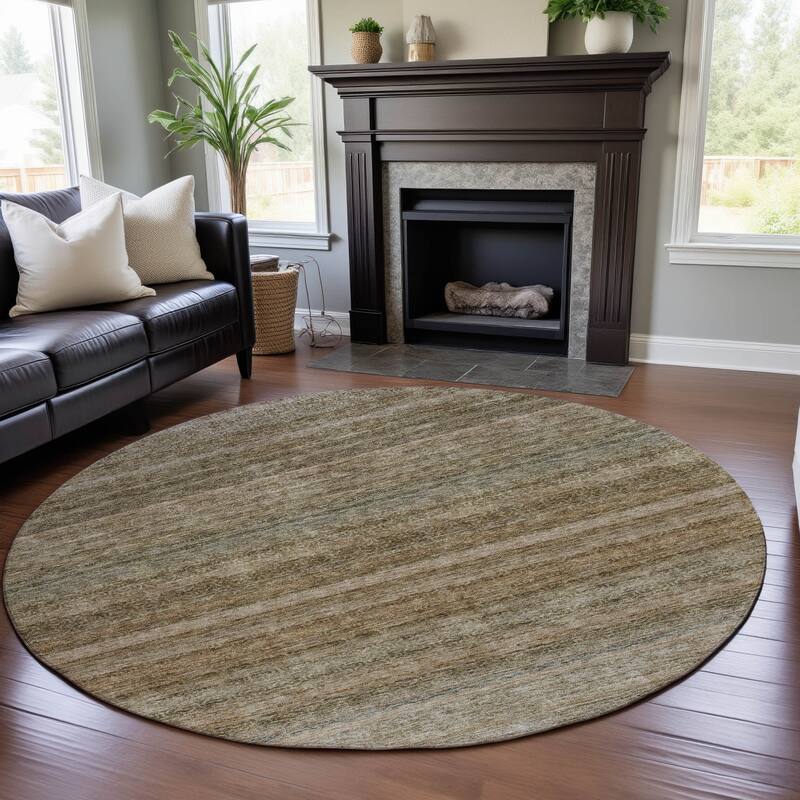 Premium Washable Super Soft Ombre Tribal Mayfield Rug - Copper - 8' x 8'