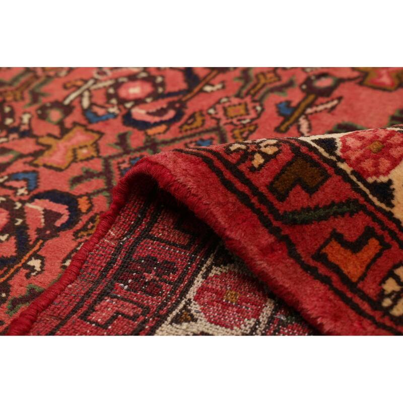 ECARPETGALLERY Hand-knotted Andelz Red Wool Rug - 3'6 x 4'10