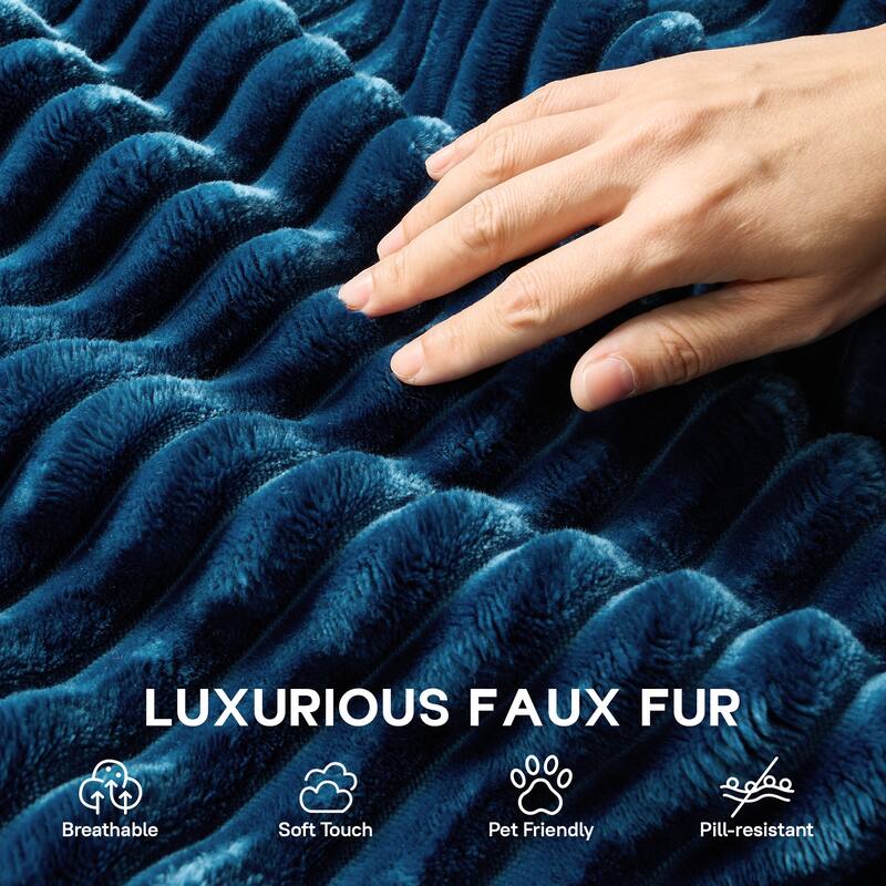 OVIOS 3 Piece Plush Sectional Non-Assembly Indoor Sofa